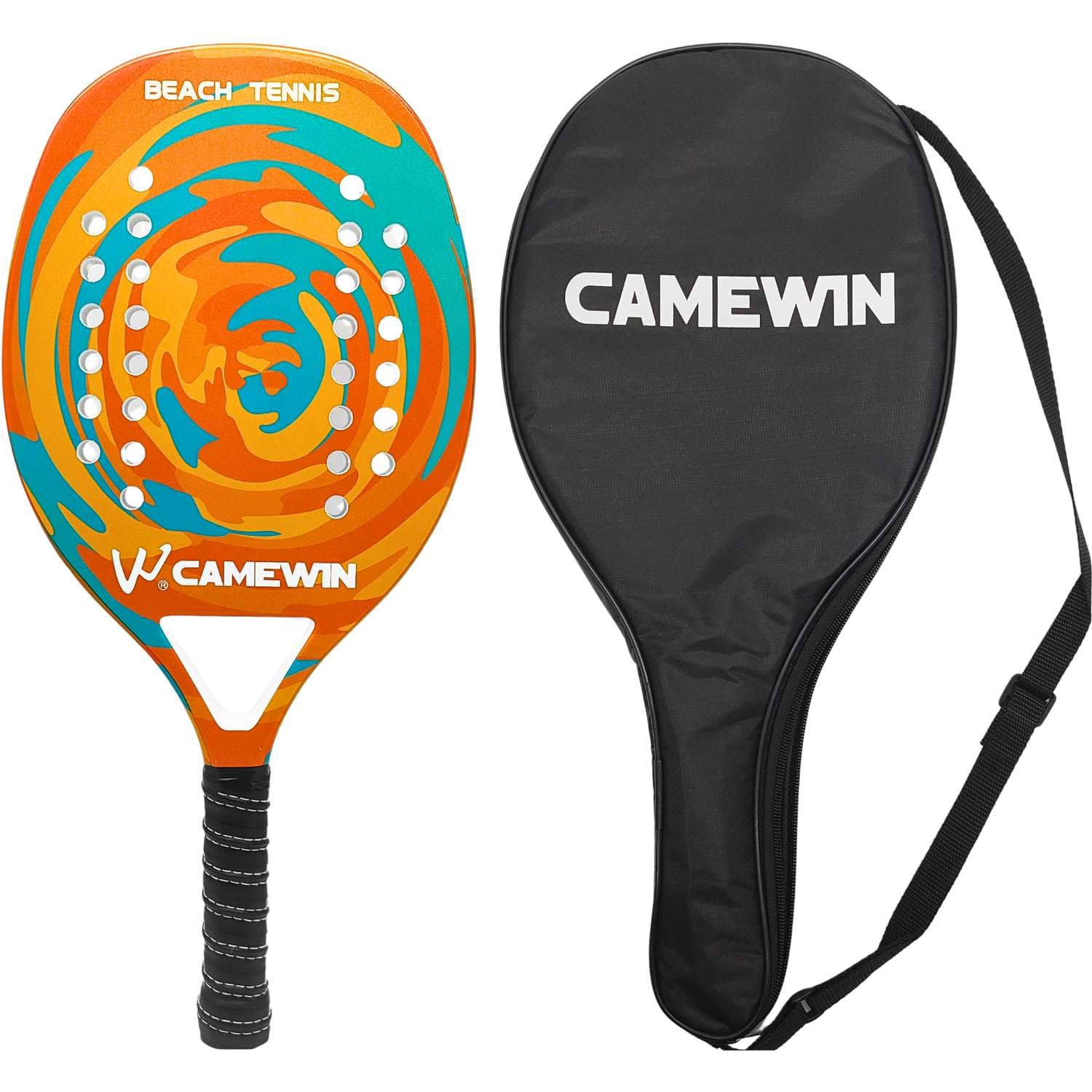 Raquete Beach Tennis Camewin Laranja + Estojo