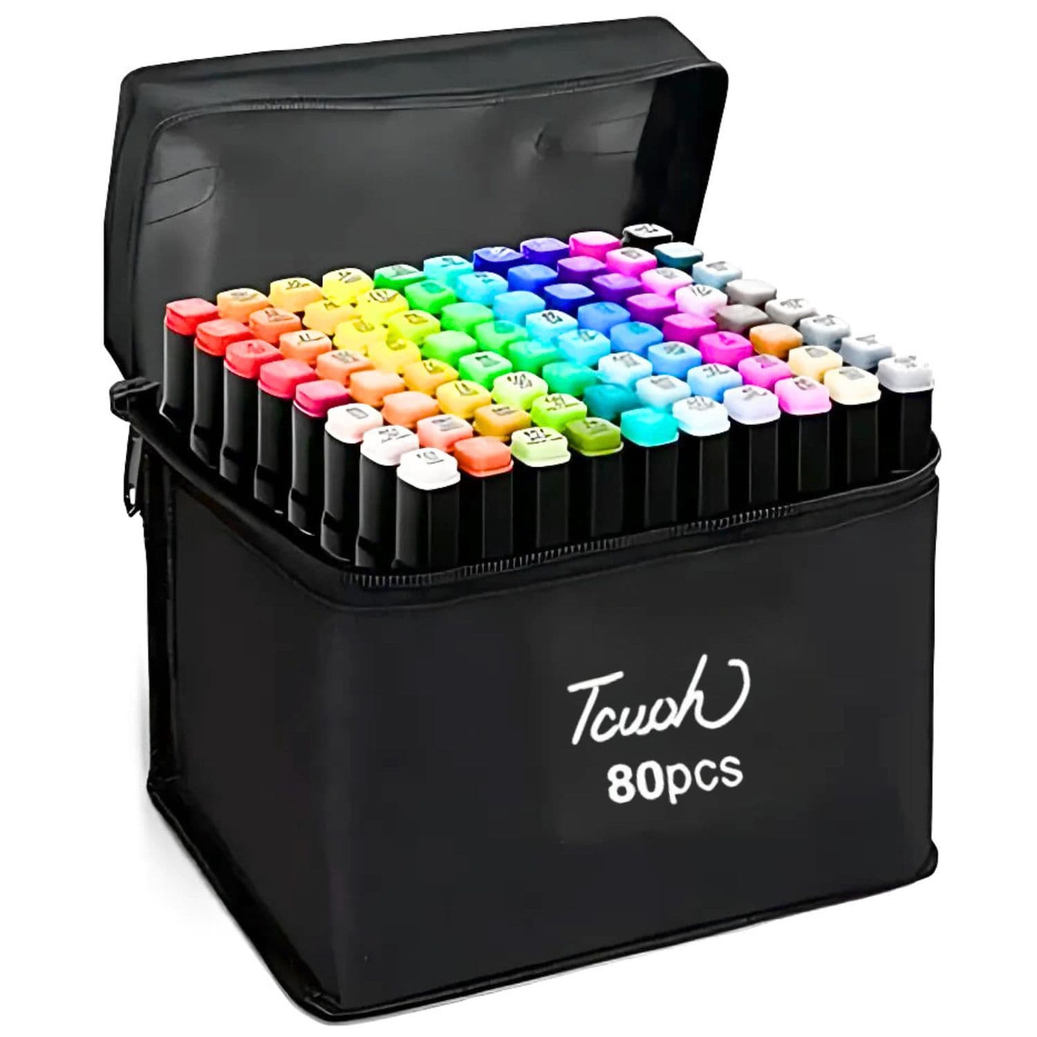Kit Com 80 Canetas Coloridas Com Ponta Dupla - C-80, imagem 1