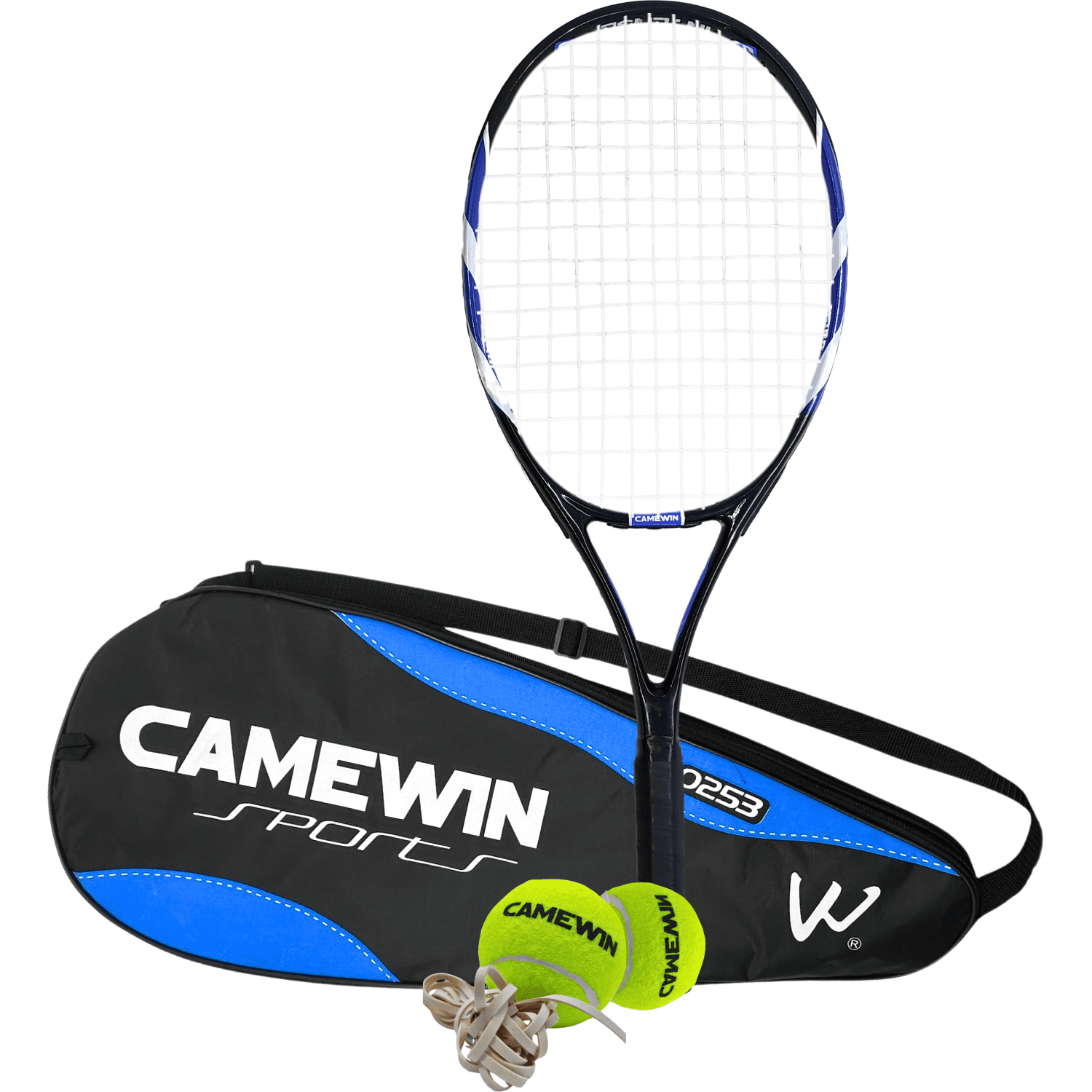 Raquete de Tênis com Estojo Camewin Azul + 2 Bolinhas 0253 - MB-8004