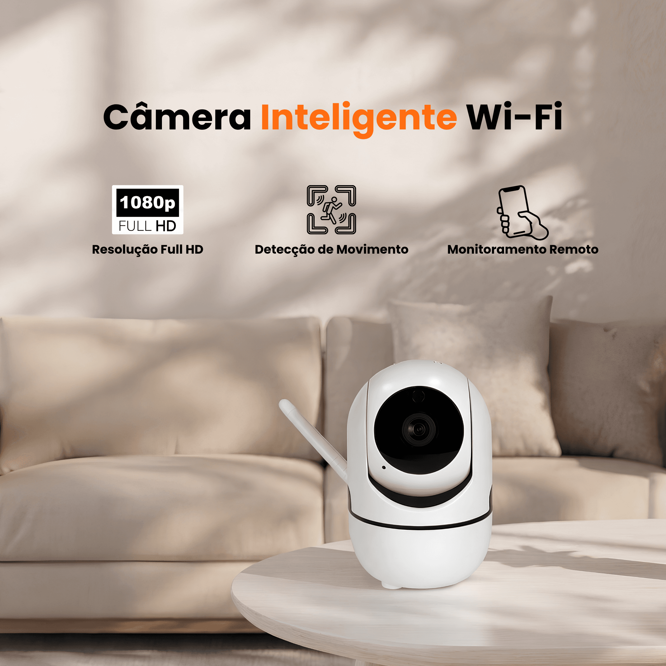Camera de Vigilancia Wi-Fi 1080P
