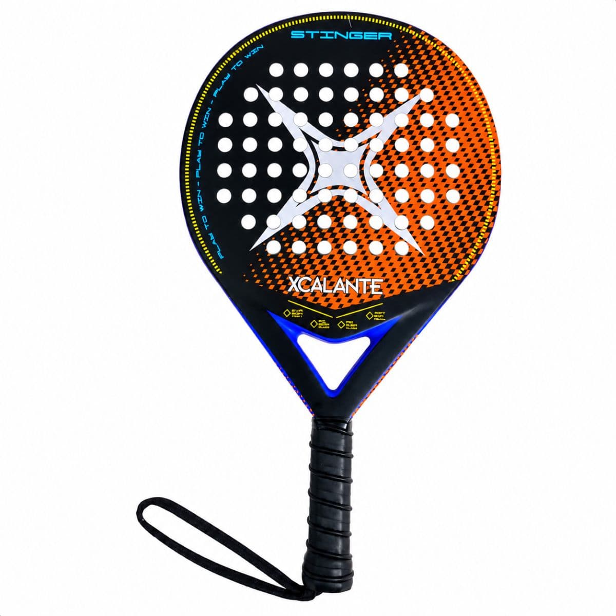 Raquete de padel Stinger Preta e Laranja Xcalante - X4015