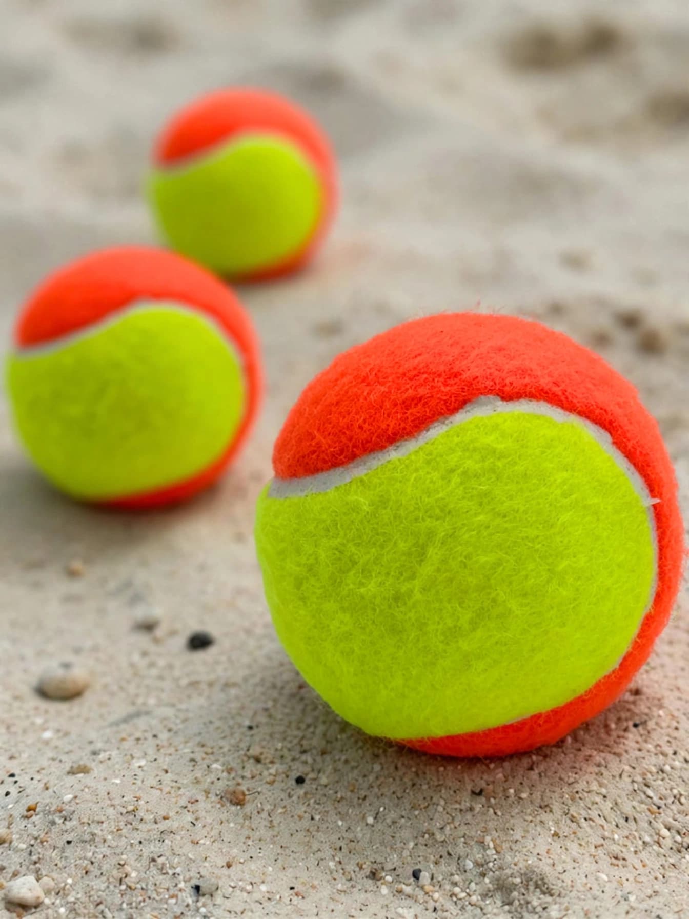 Bolas de Beach Tennis com 3 Unidades Marblue ME-B001