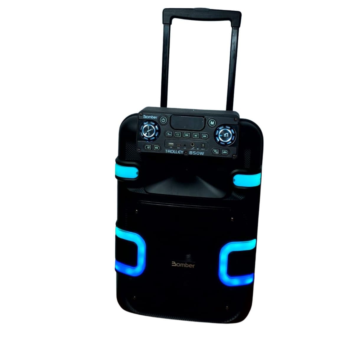 Caixa de Som Amplificada Bluetooth 850W Bomber Trolley 850