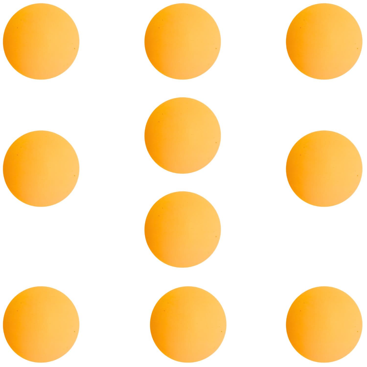 Kit 10 Bolinhas de Tênis de Mesa Laranja ME-E001