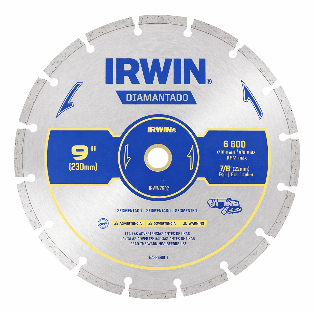 Disco Diamantado Segmentado 230 x 22mm Irwin - IW47902