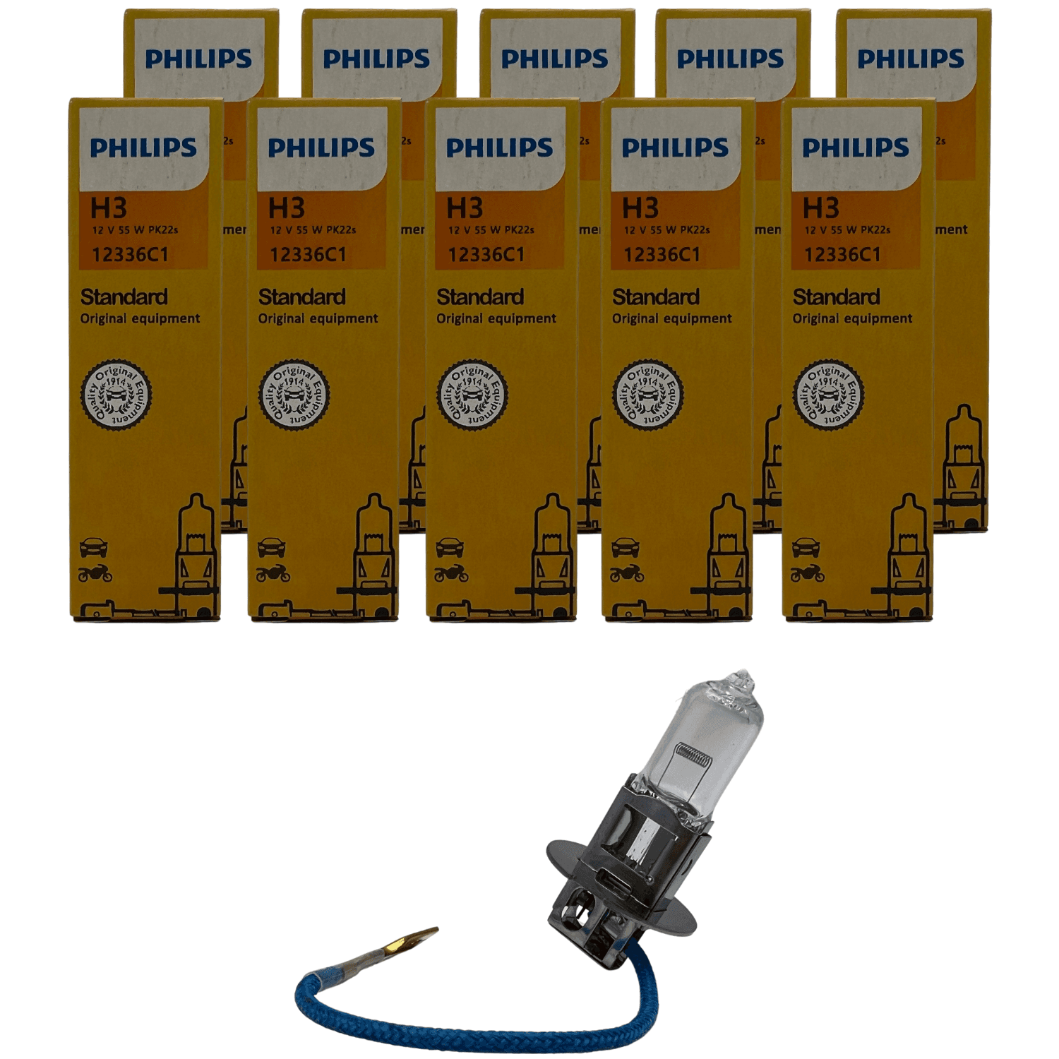 Lâmpada H3 Philips 12v 55w PK22s