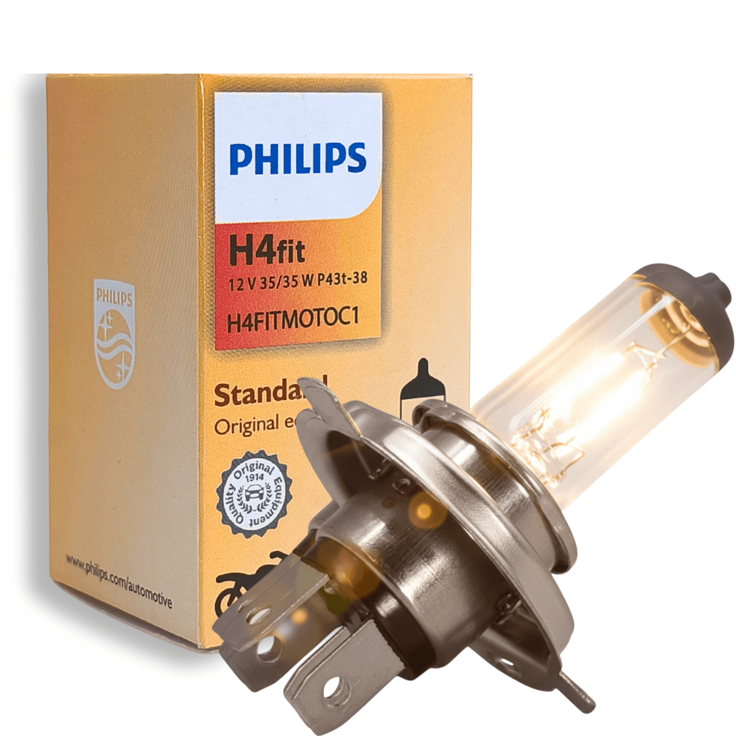 Lampada Para Moto Standart H4FIT 12V 35W  Philips - 37791060