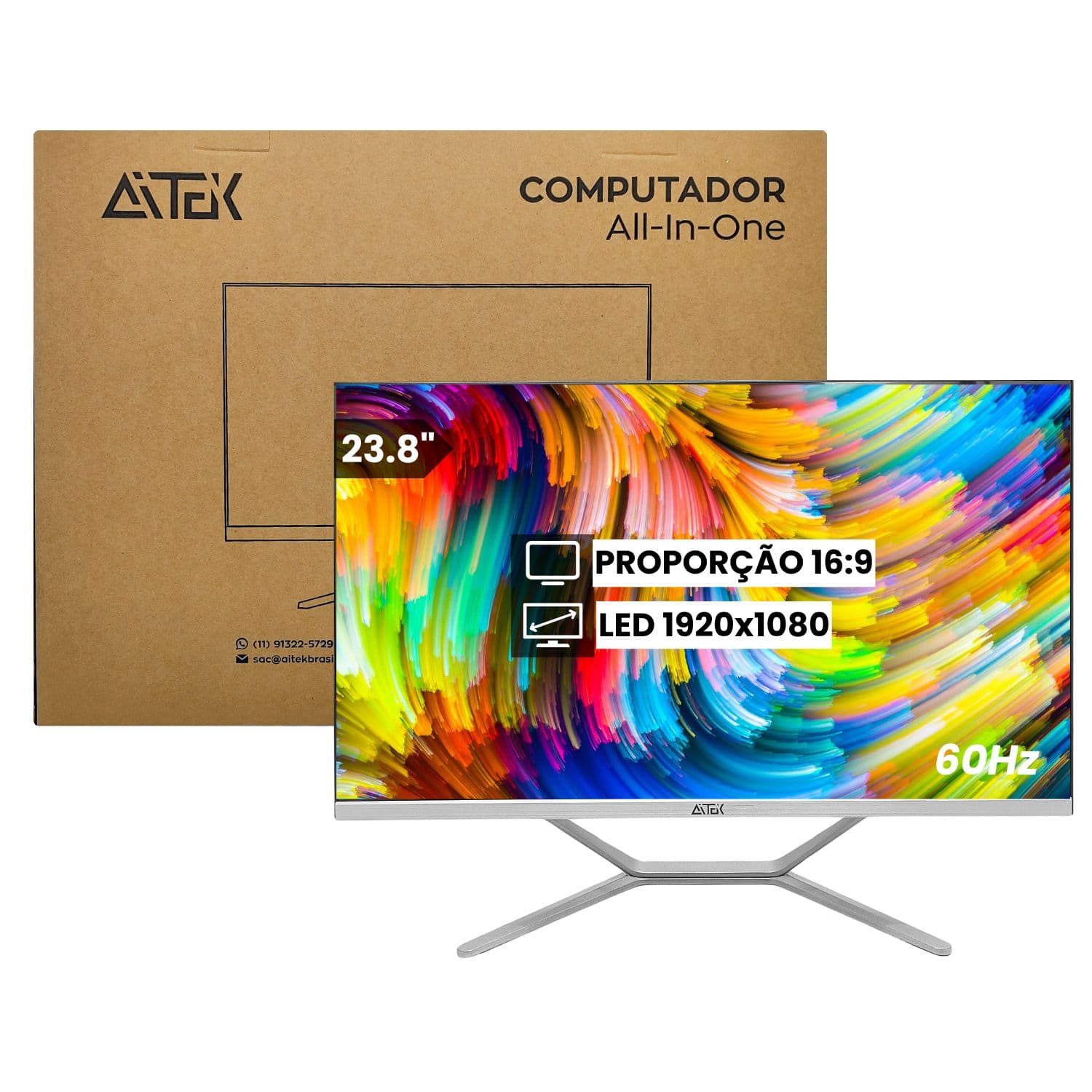 Computador All-In-One 23,8" i7 Aitek - AIO-2479