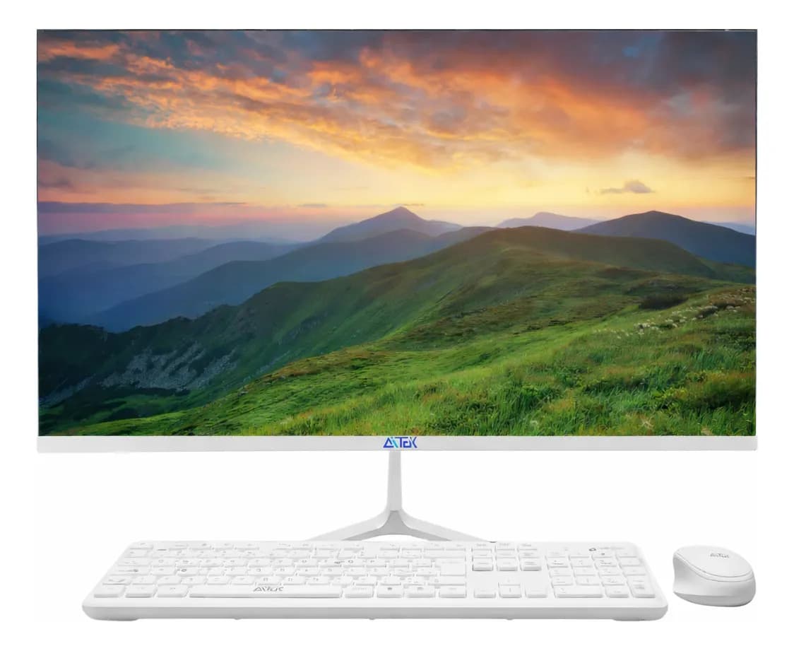 Computador All In One 23.8" Processador i5 Aitek - AIO-2455 + Kit Teclado e Mouse Sem Fio Branco Aitek - AKT-W111 - Aite, imagem 1