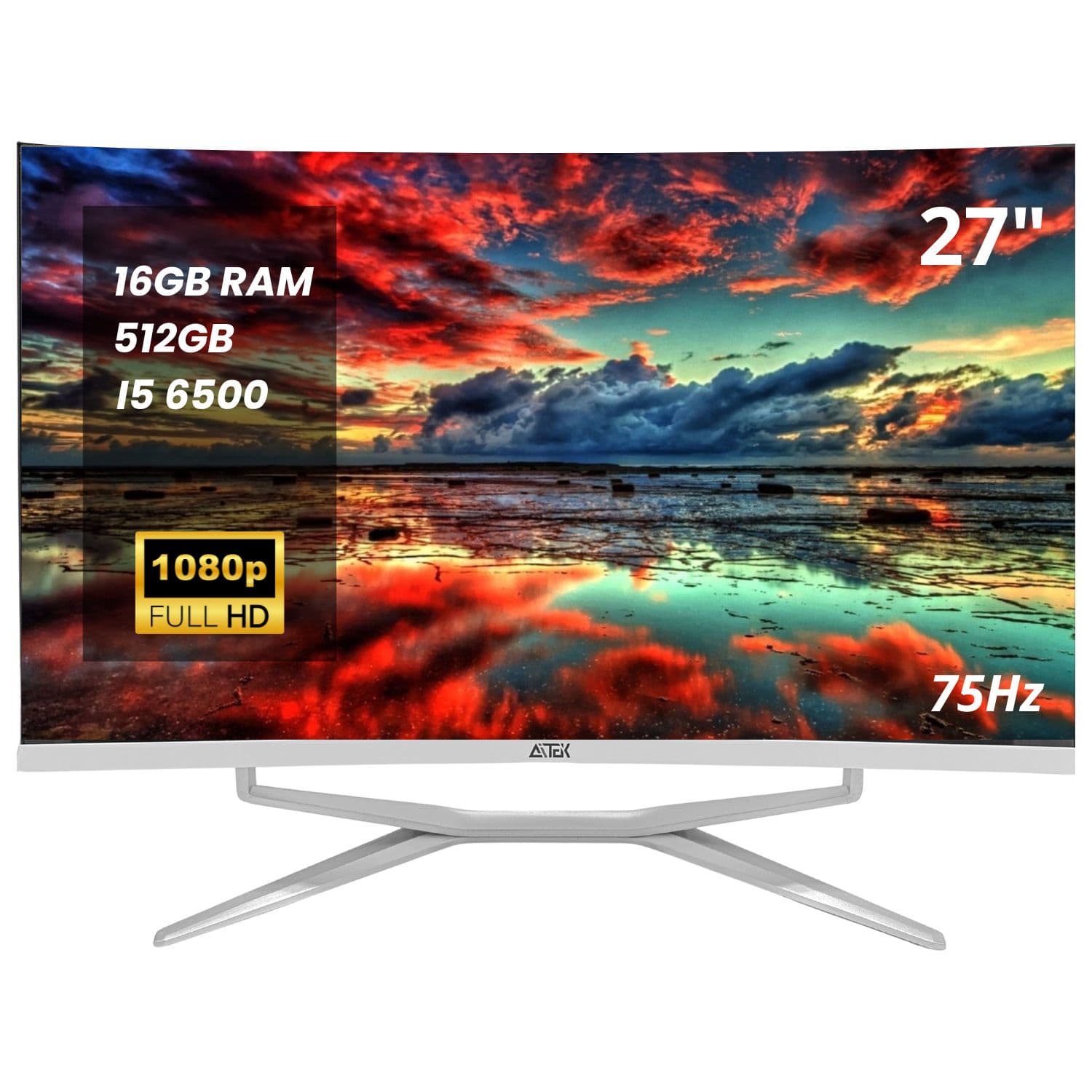 Computador Curvo 27" ALL-IN-ONE Aitek - AIO-2755C