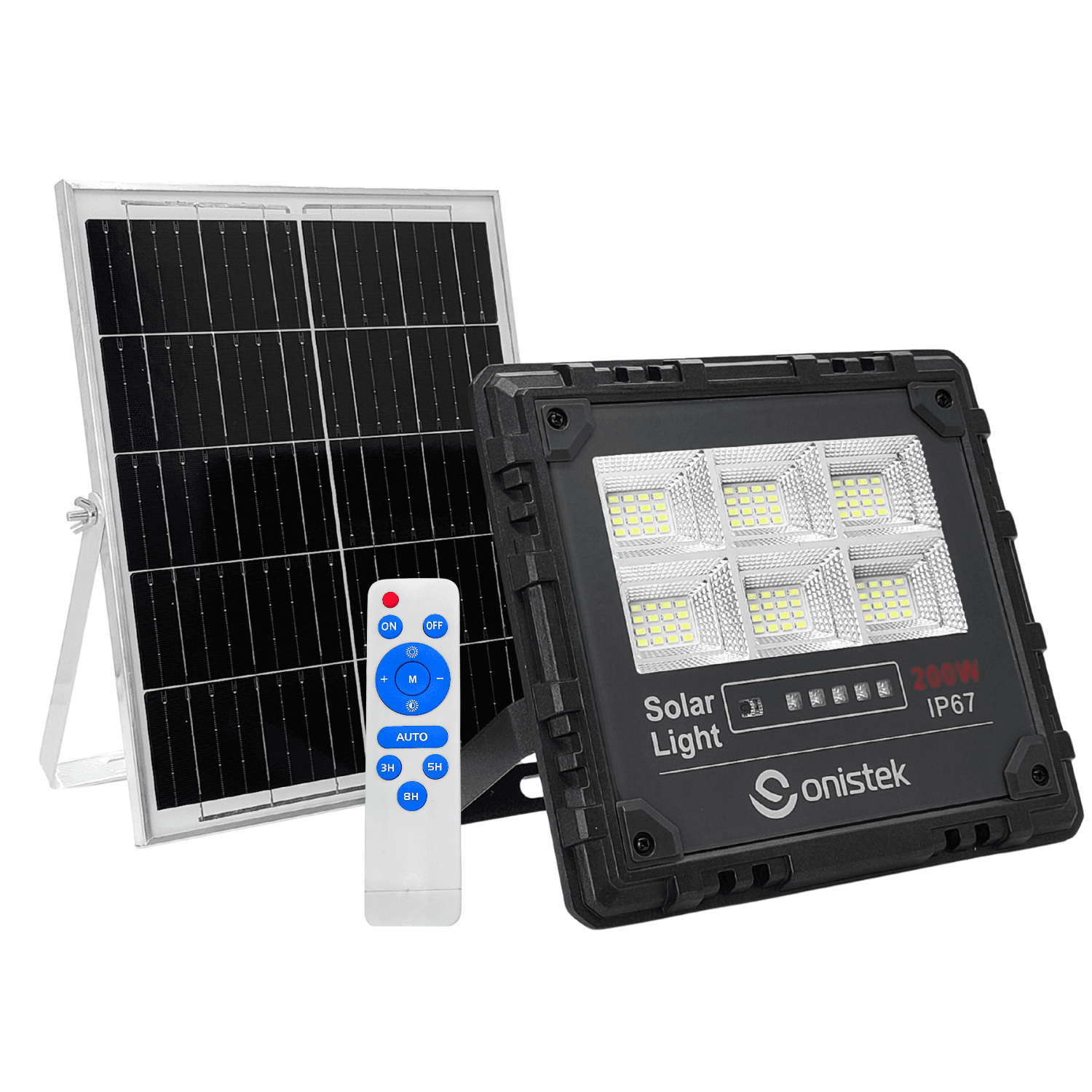 Luminária Solar Para Iluminação Publica 200W Onistek - ON-LU241