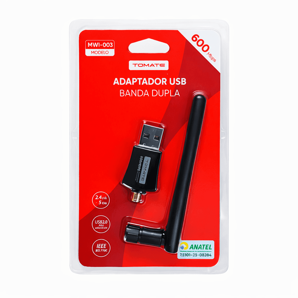 Adaptador USB Banda Dupla 600Mbps - MWI-003