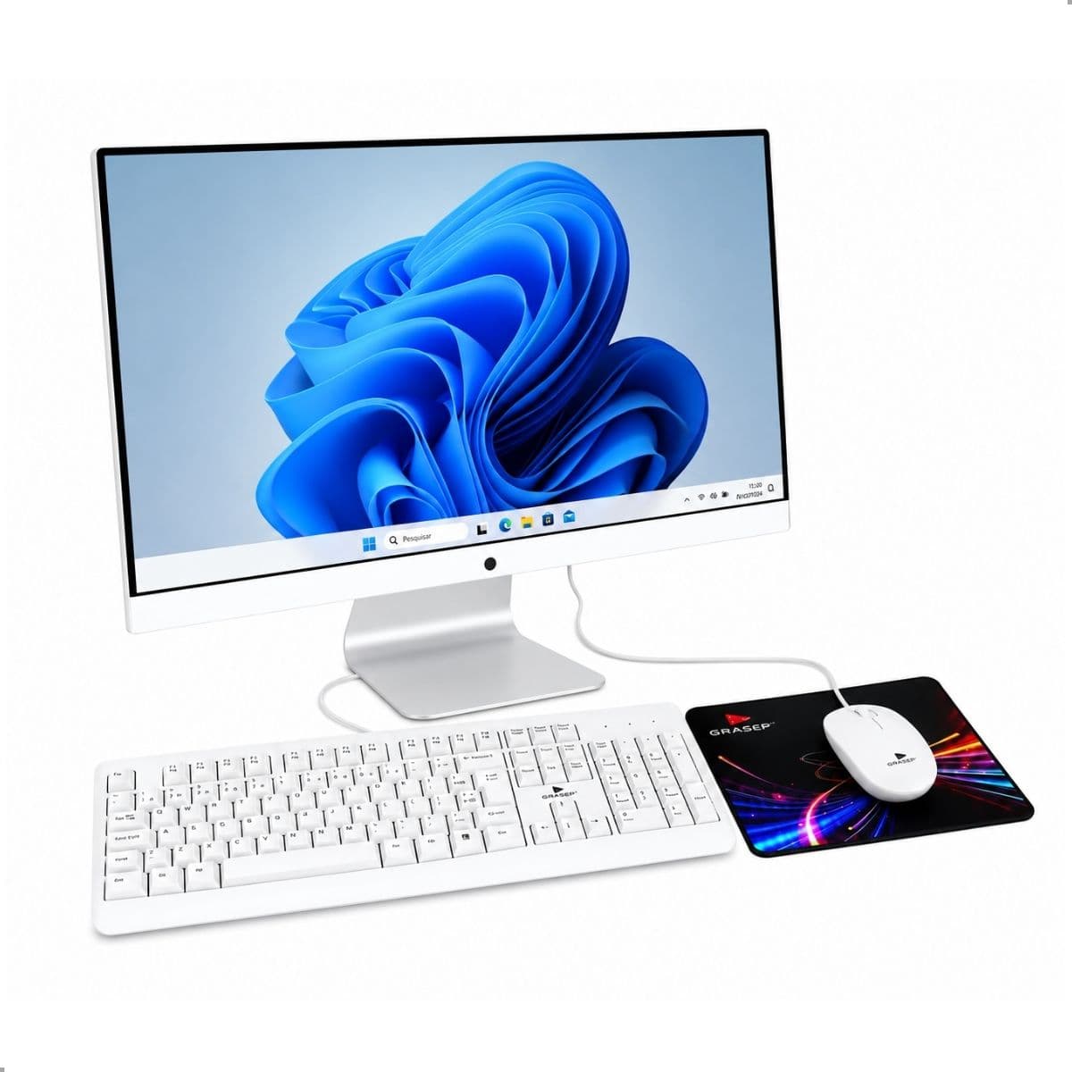 Computador All-In-One Maximus i5 23,8" Branco Grasep - D-AI11