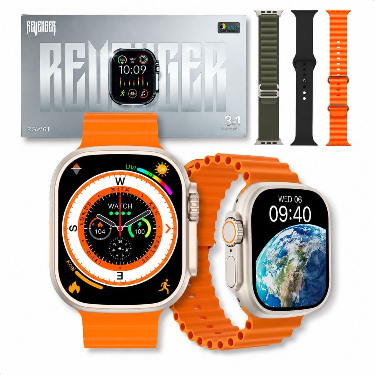 Smartwatch Revenger Dourado - RG-W61