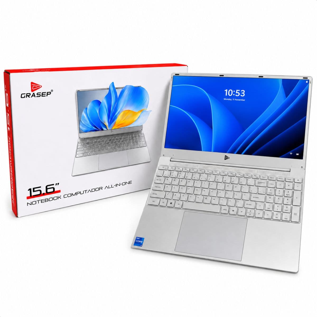 Notebook Computador 15.6" SSD M.2 512GB Grasep - D-NK7501