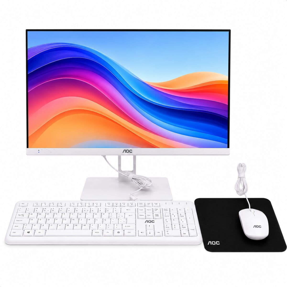 Computador All-In-One Pc 23.8" Intel Core i5 Branco AOC - D-A241512, imagem 1
