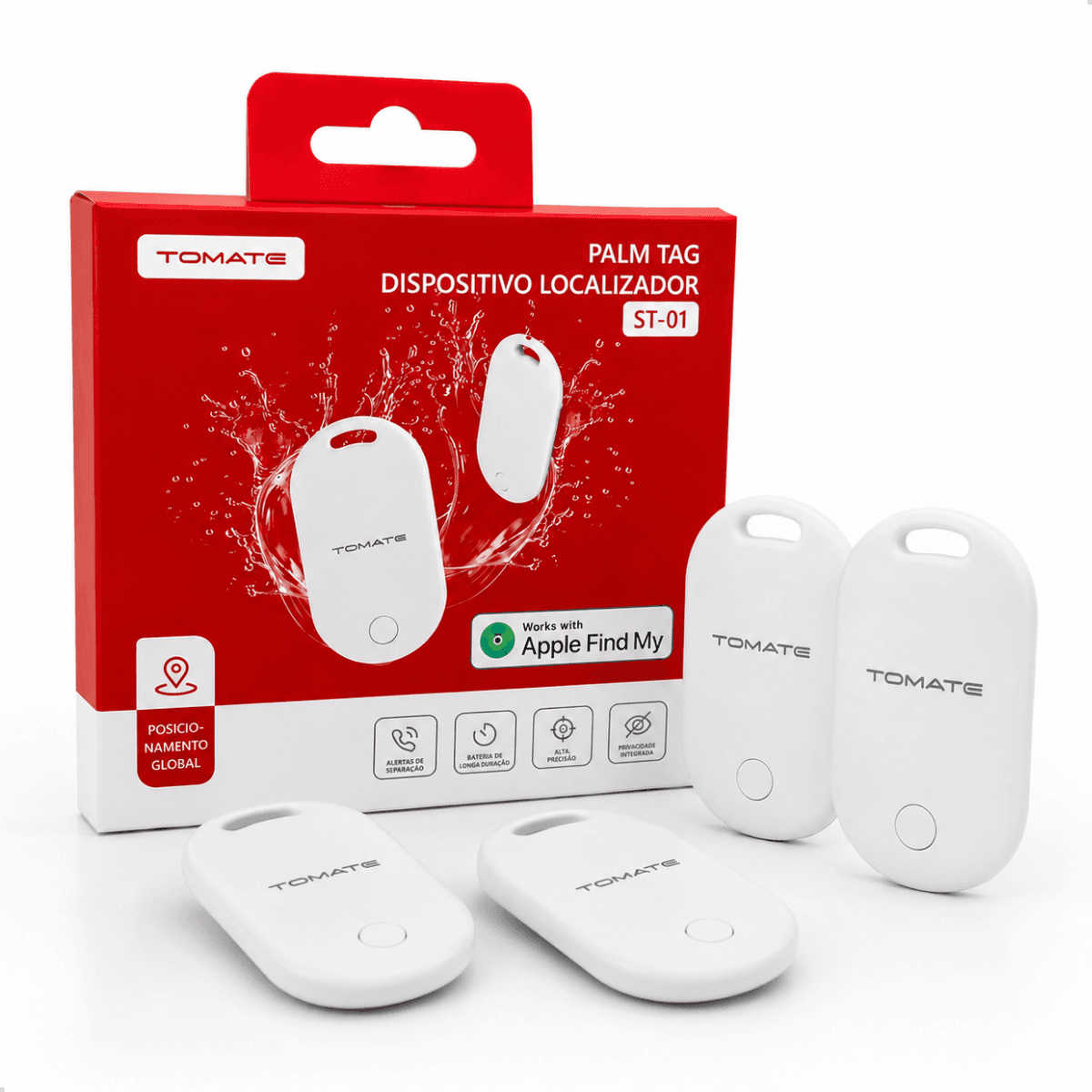 KIT 04 UND Palm Tag Dispositivo Localizador Tomate - ST-01