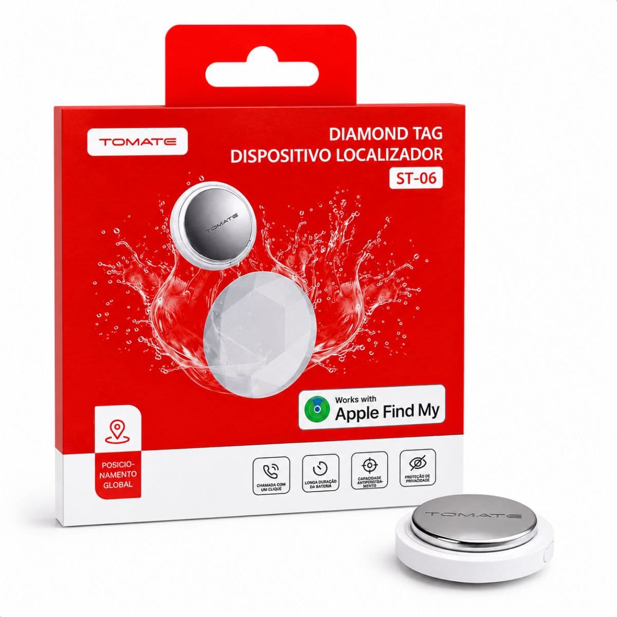 KIT 06 UND Diamond Tag Dispositivo Localizador Tomate - ST-06, imagem 1