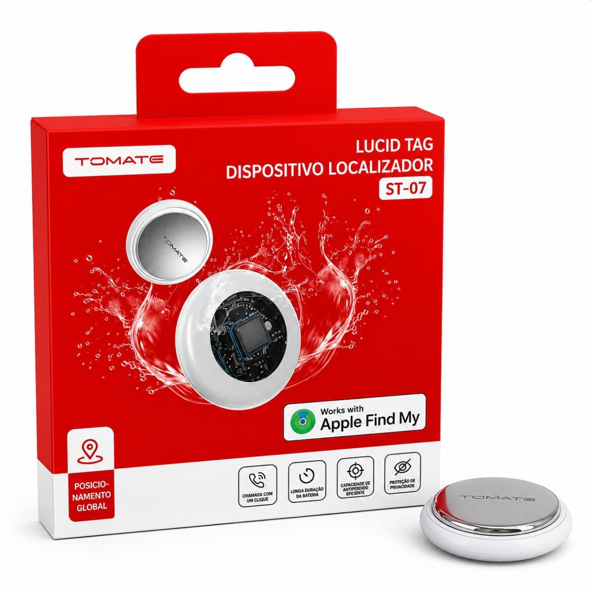 Lucid Tag Dispositivo Localizador Tomate - ST-07, imagem 1