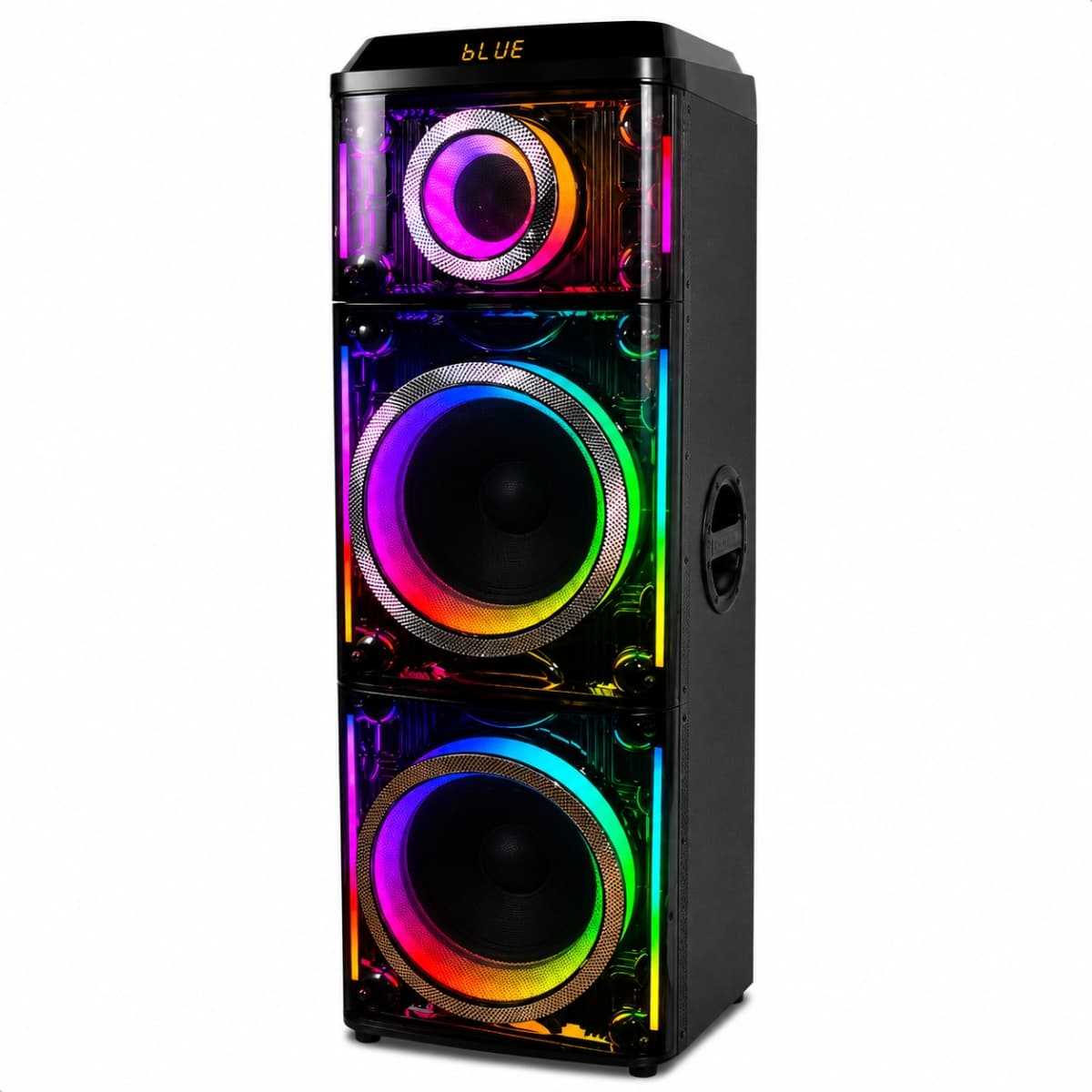 Caixa de Som Amplificada Rgb 300w RMS SomBox - D-XK1221