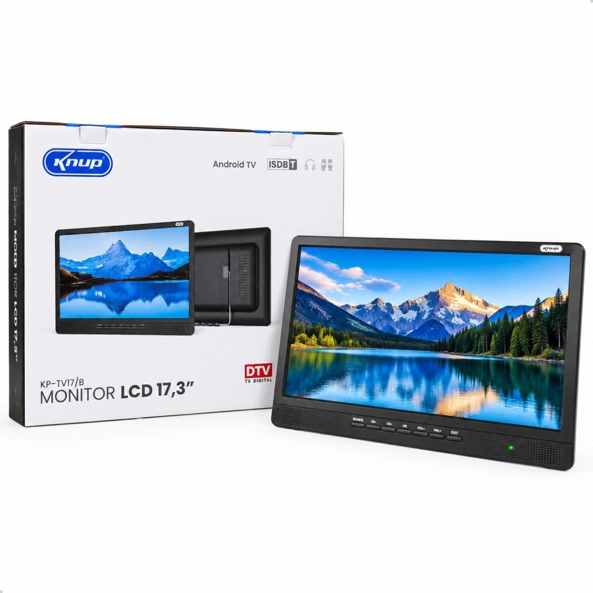 Monitor LCD 17.3" Preto Knup - KP-TV17/B