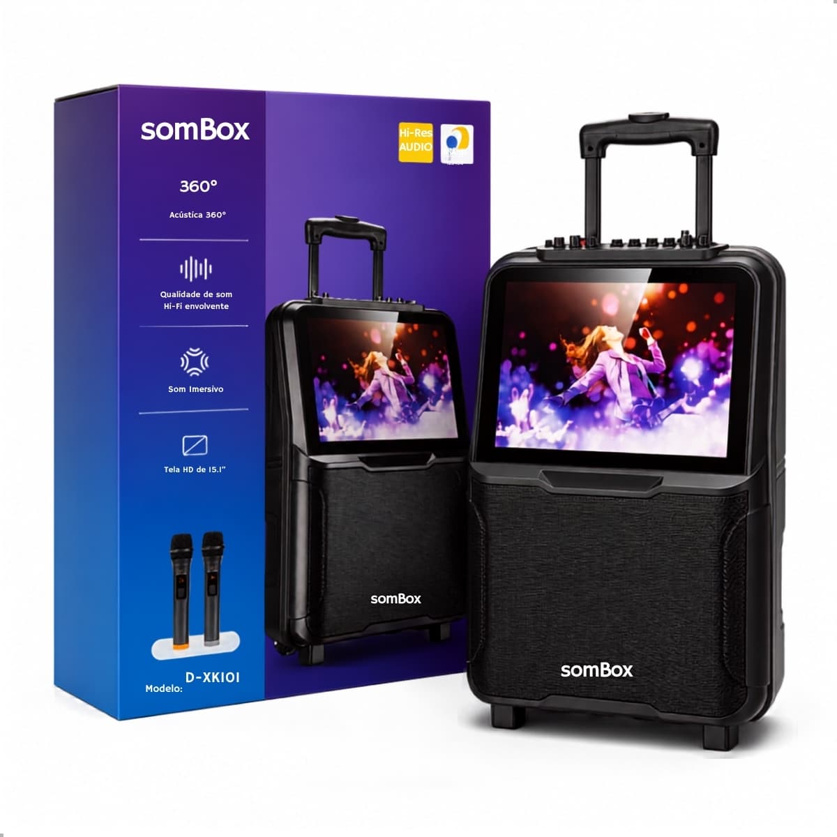 Caixa de Som 100w SomBox - D-XK101