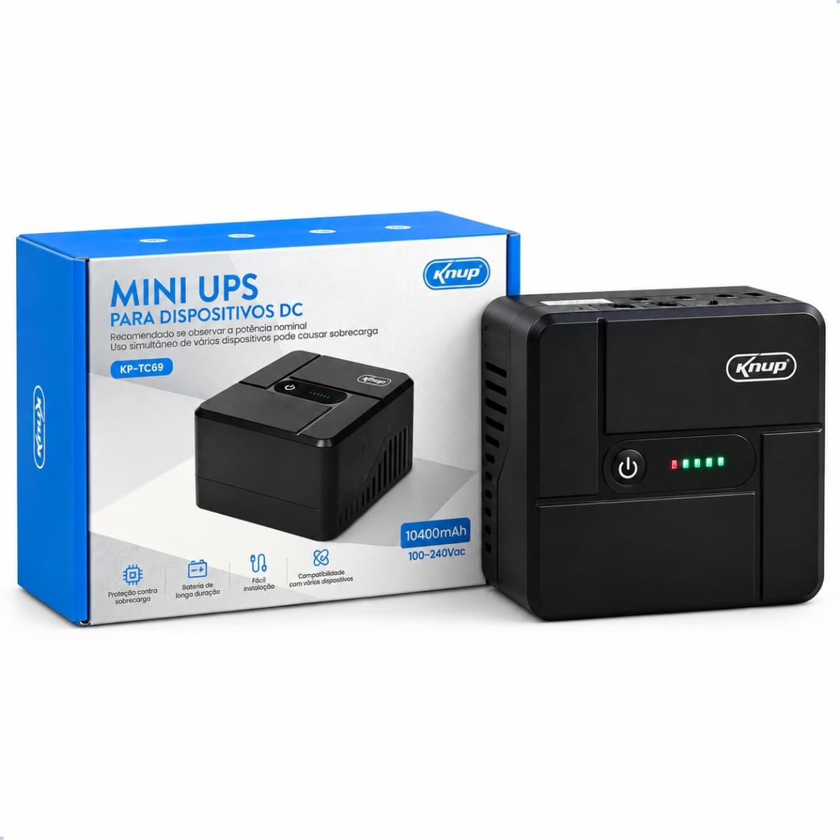 Mini Ups Para Dispositivos Dc 10400mAh Knup - KP-TC69