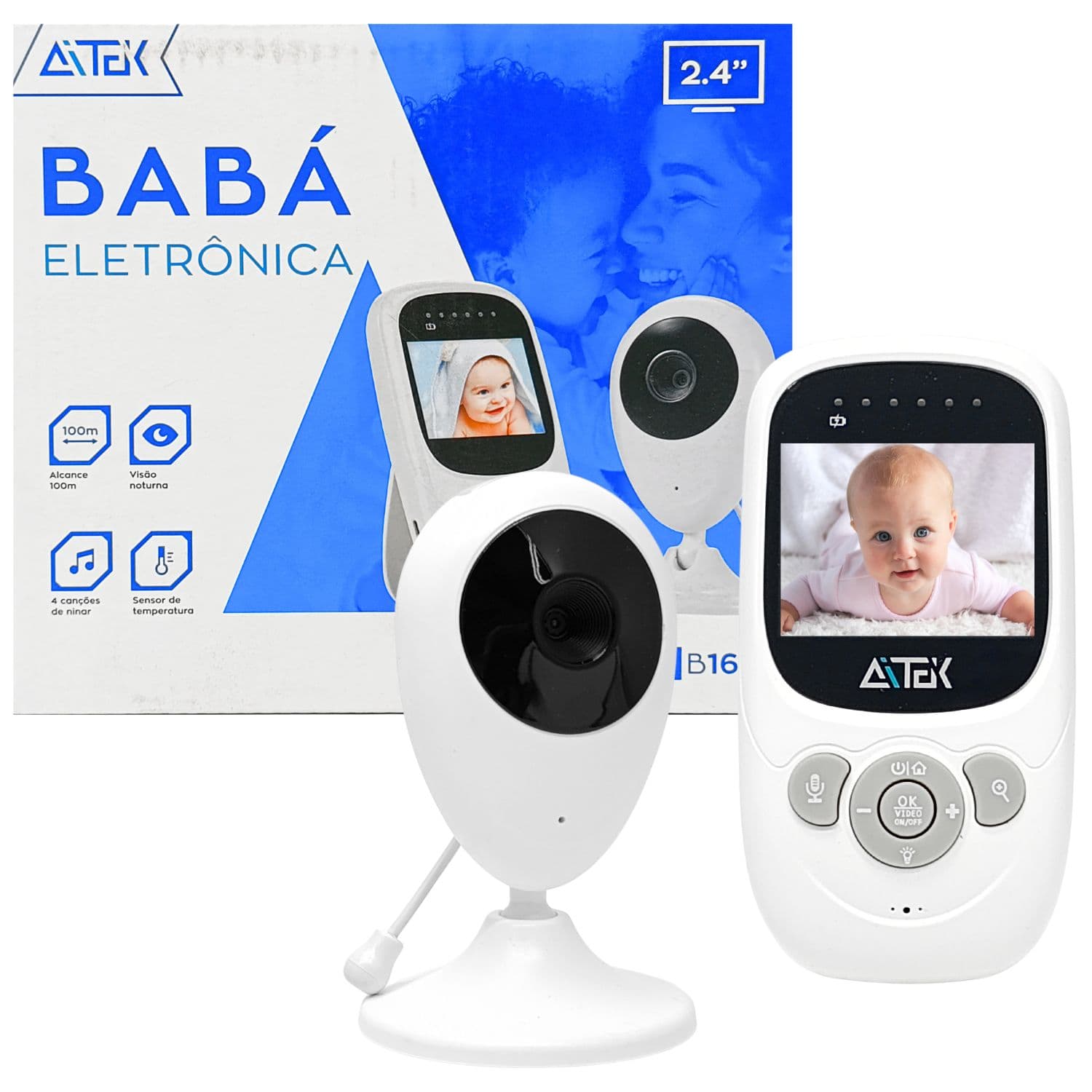 Baba Eletronica Tela 2.4 Polegadas Aitek - SIGMA-B166