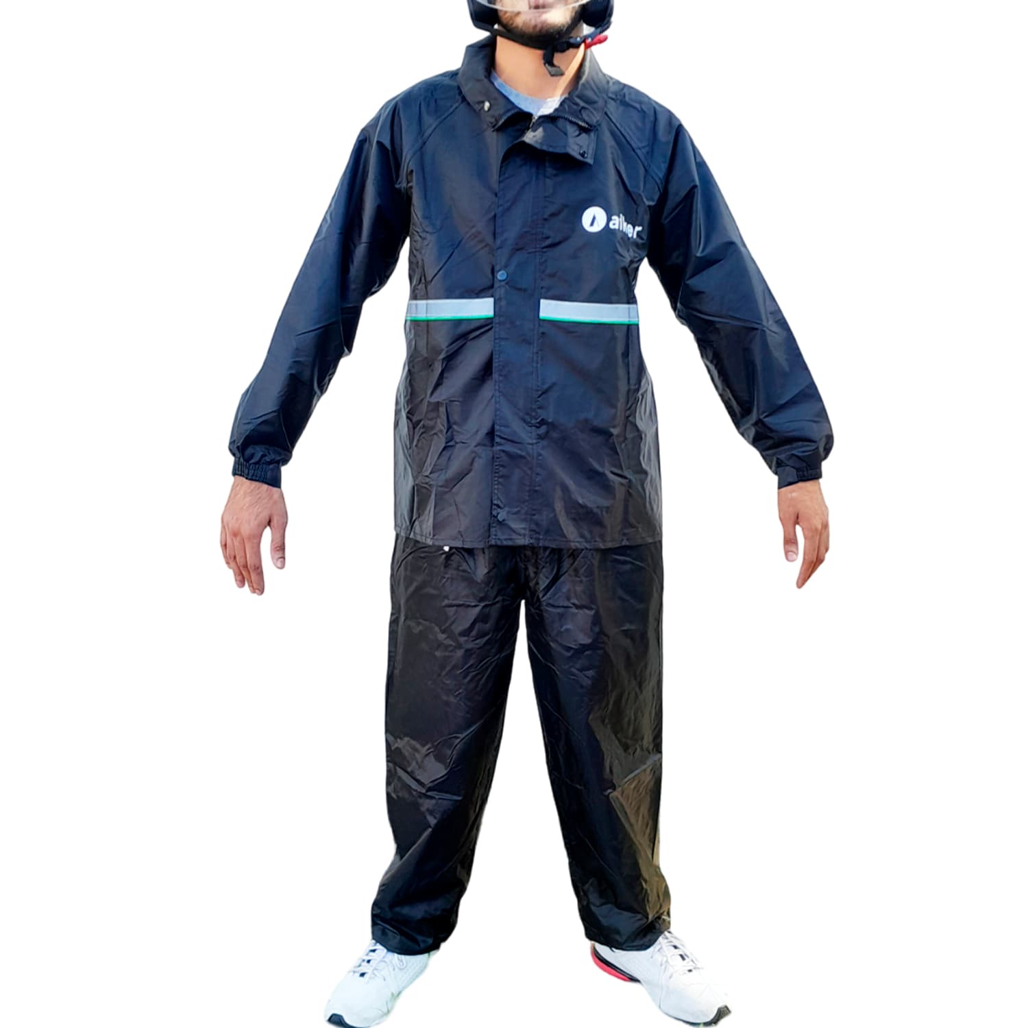 Conjunto Capa De Chuva Motoqueiro Médio Impermeável Aiker - ACC-M