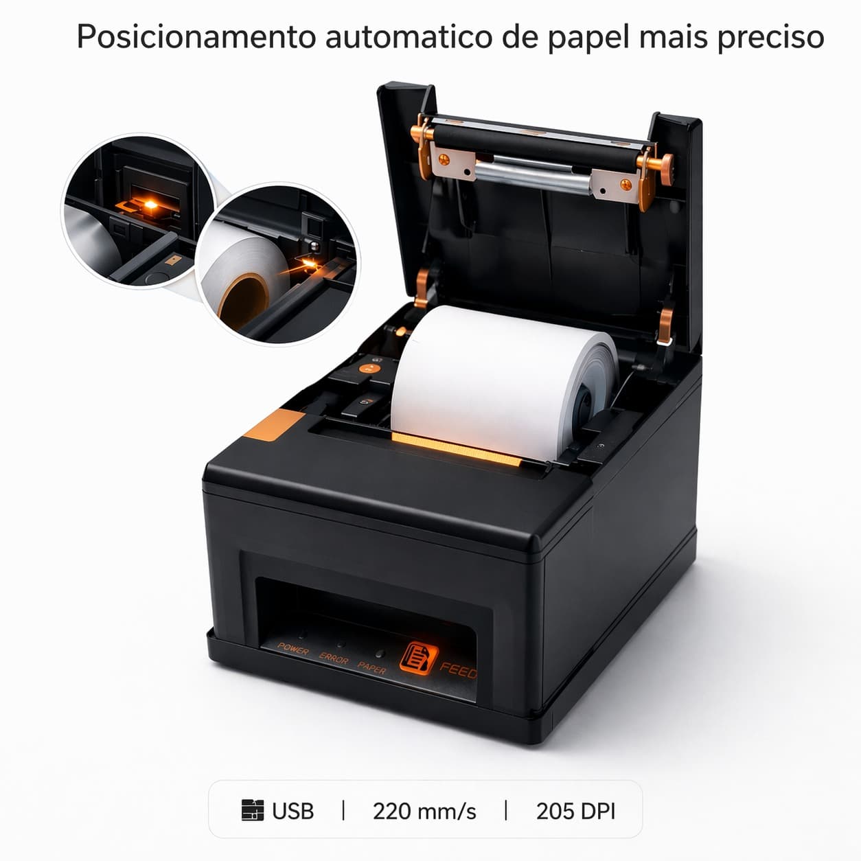 KIT Computador All-In-One Maximus 21.5 Touchscreen Grasep - D-AI25T Grasep+Impressora Térmica 80mm USB Cupom Não Fiscal