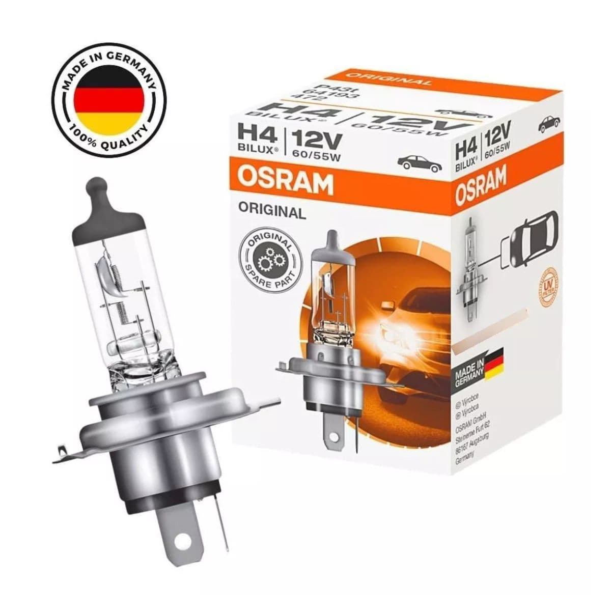 Lampada H4 12v Osram BILUX