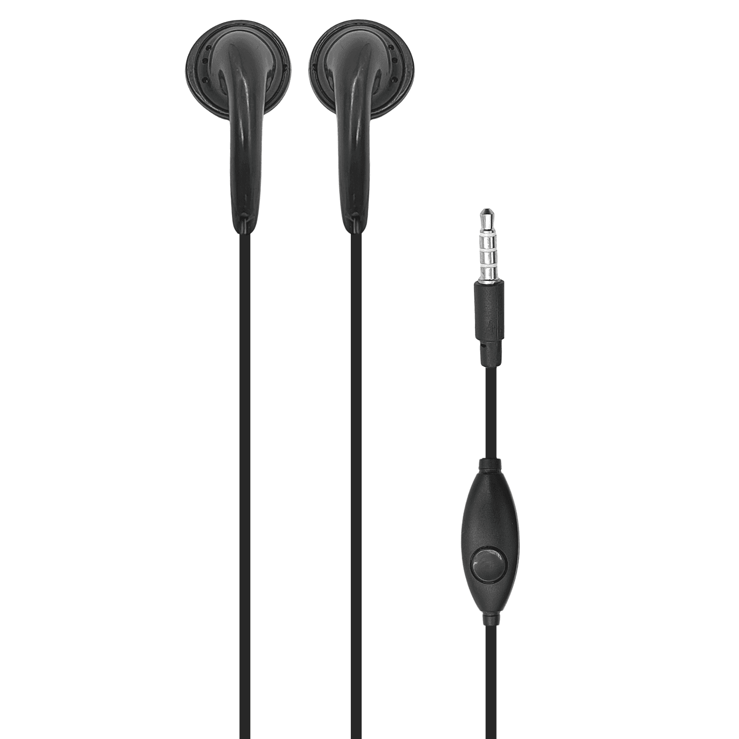 Fone de Ouvido Preto com Fio P2 Portátil - Estéreo