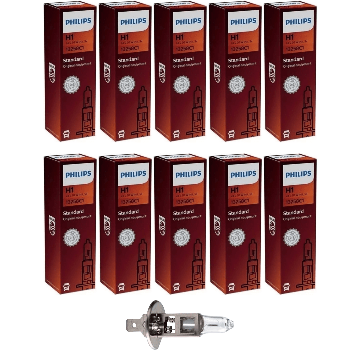 Lâmpada H1 Philips 24v 70w P14,5s