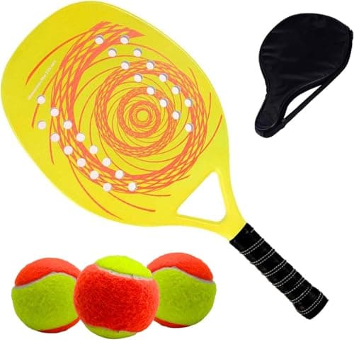 Raquete de Beach Tennis Camewin Verde + Estojo - MB-8002 + 3 bolas de beach tennis, imagem 1