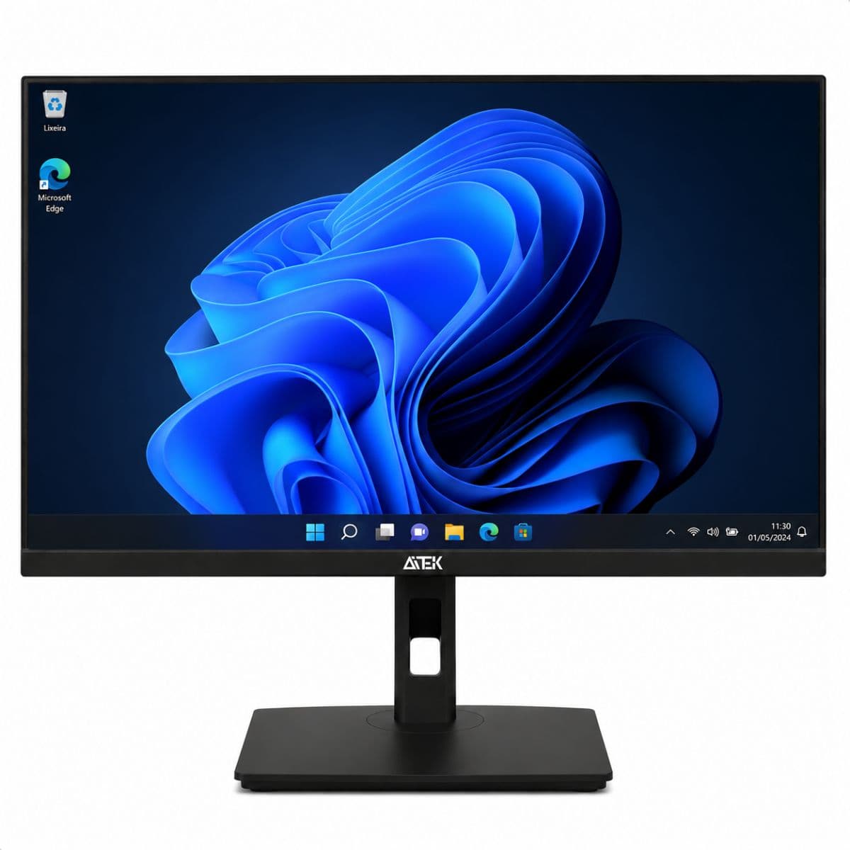 Kit Computador All In One 23.8" + Microfone Star Preto