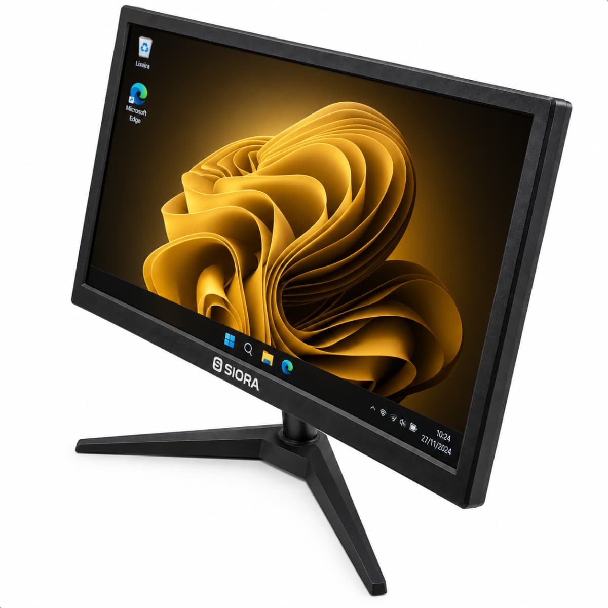 KIT Monitor 19 Preto Led SX19 SIORA - 75hz / Hdmi / Vga +Câmera IP Positivo A8 3MP Wi-Fi Pan Tilt Visão Noturna PSCA8