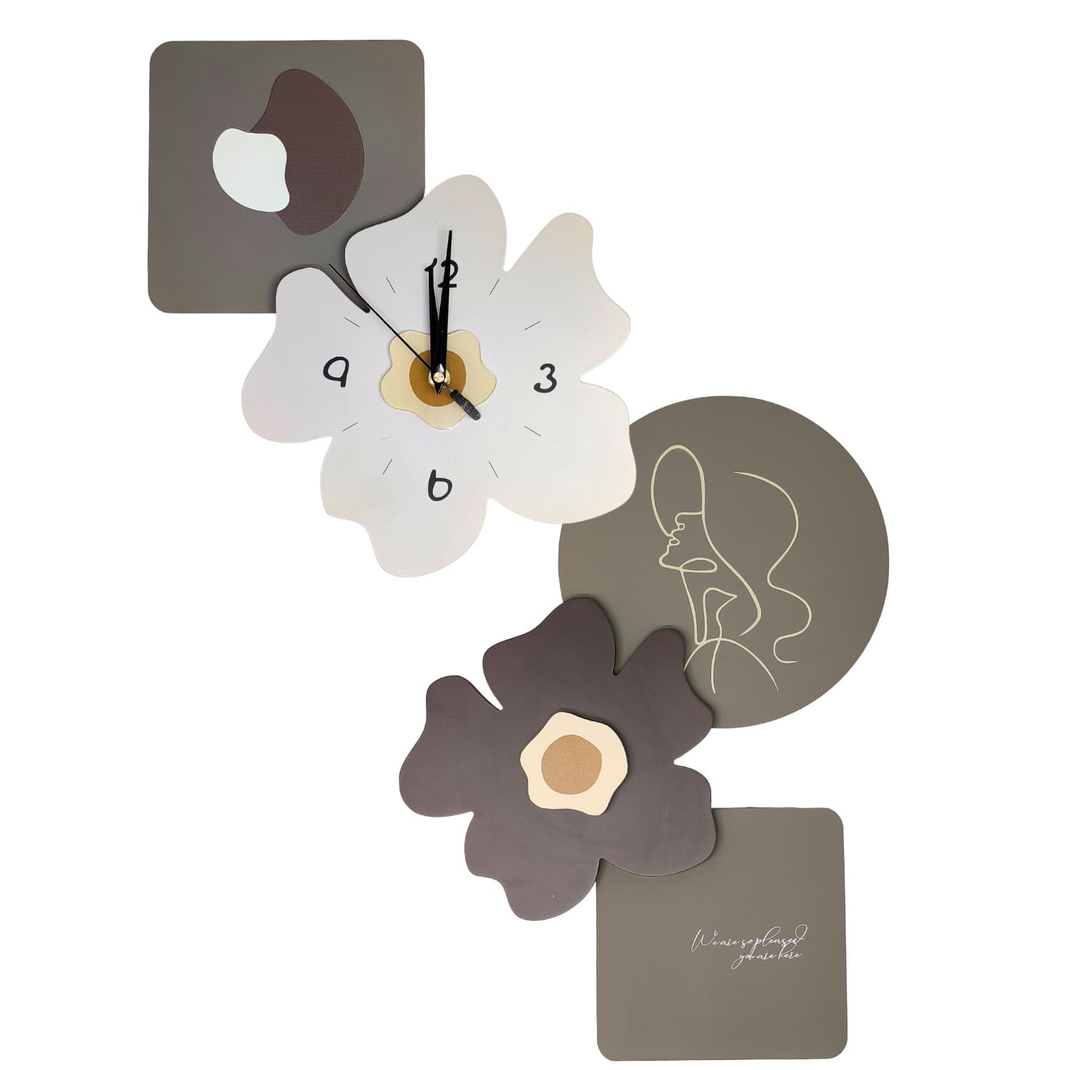 Relógio de Parede Decorativo Flor Opapro - OPA-Z023, imagem 1