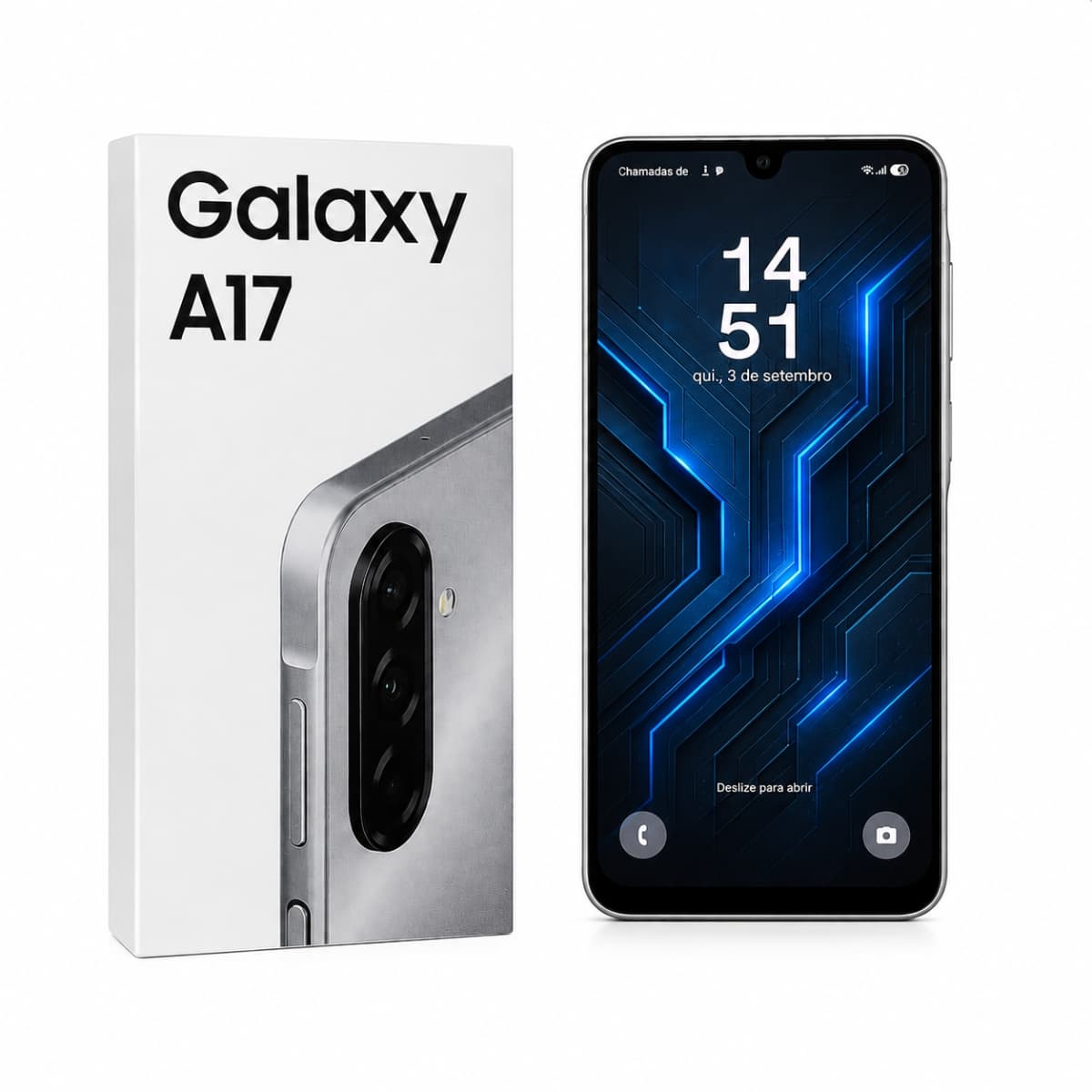 Smartphone  Samsung A17 128GB  4RAM 4G CINZA