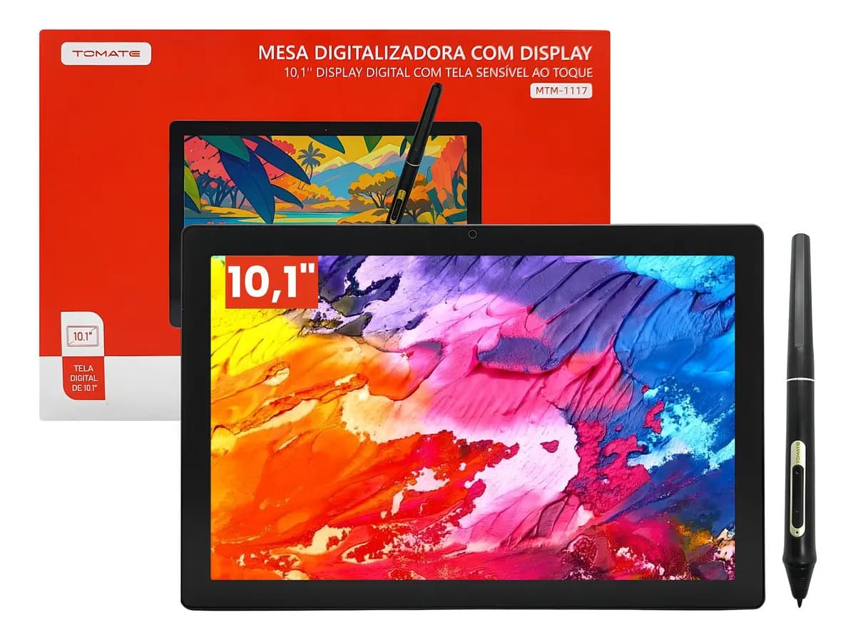 Mesa Digitalizadora Com Display 10,1 Tomate - MTM-1117
