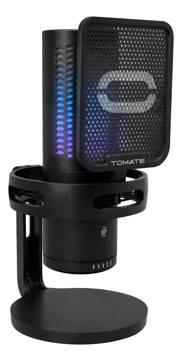 Microfone Gamer RGB Preto Tomate - MT-1090R