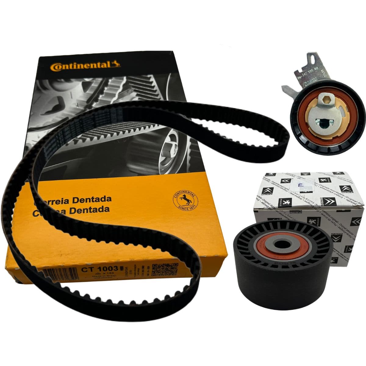 Kit Correia Dentada CT1003 Tensor 96-74773390 Polia PA66-GF25, imagem 1
