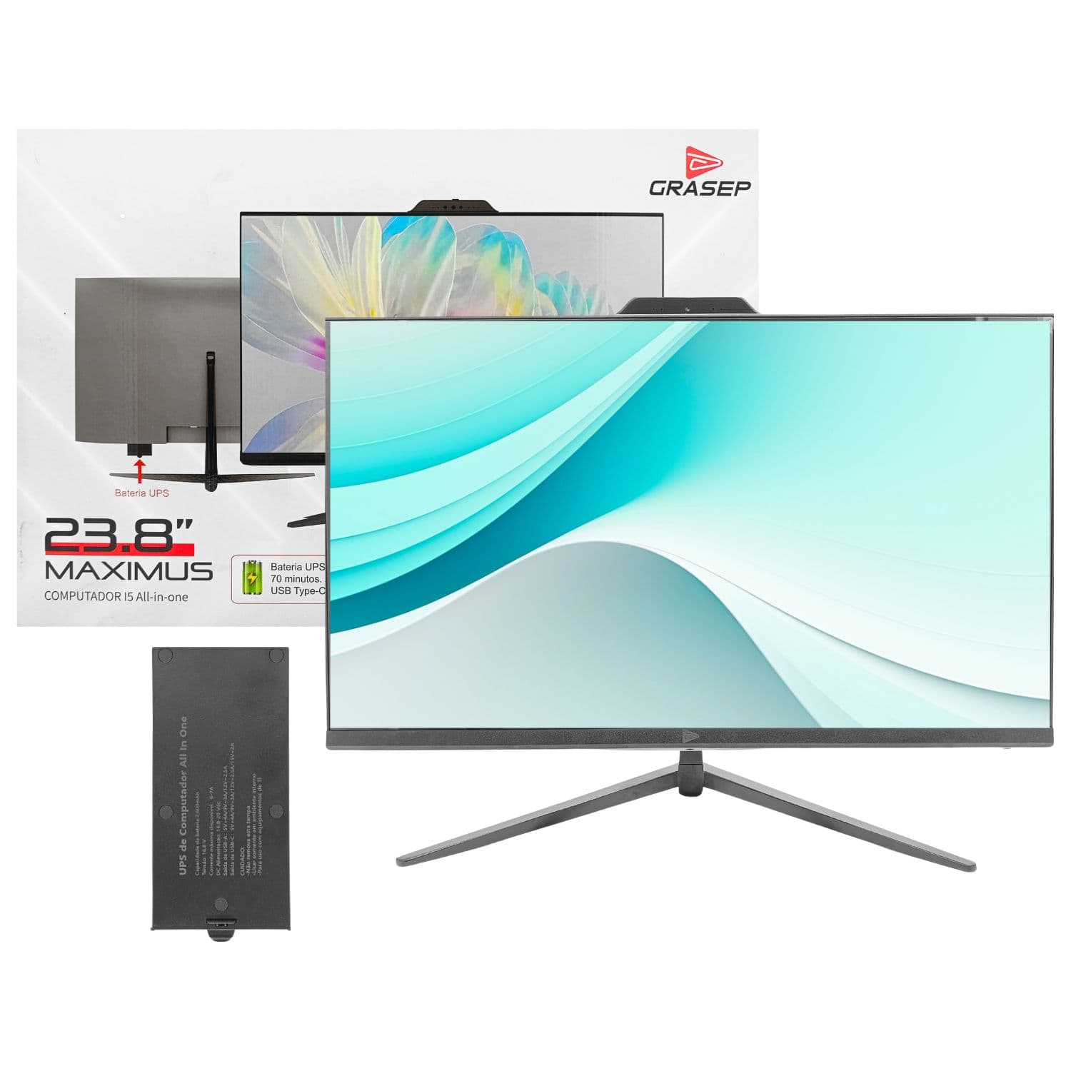 Computador All-In-One Maximus I5 23,8" Grasep - D-AIO7, imagem 1