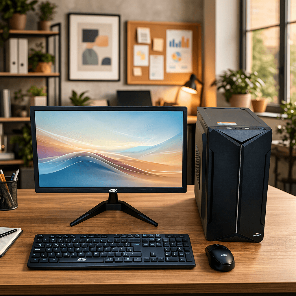 kit Computador Completo i5 8GB SSD 256GB +Monitor 20 LED + Teclado Mouse Wireless Windows 11+ Adaptador USB Banda Dupla, imagem 1