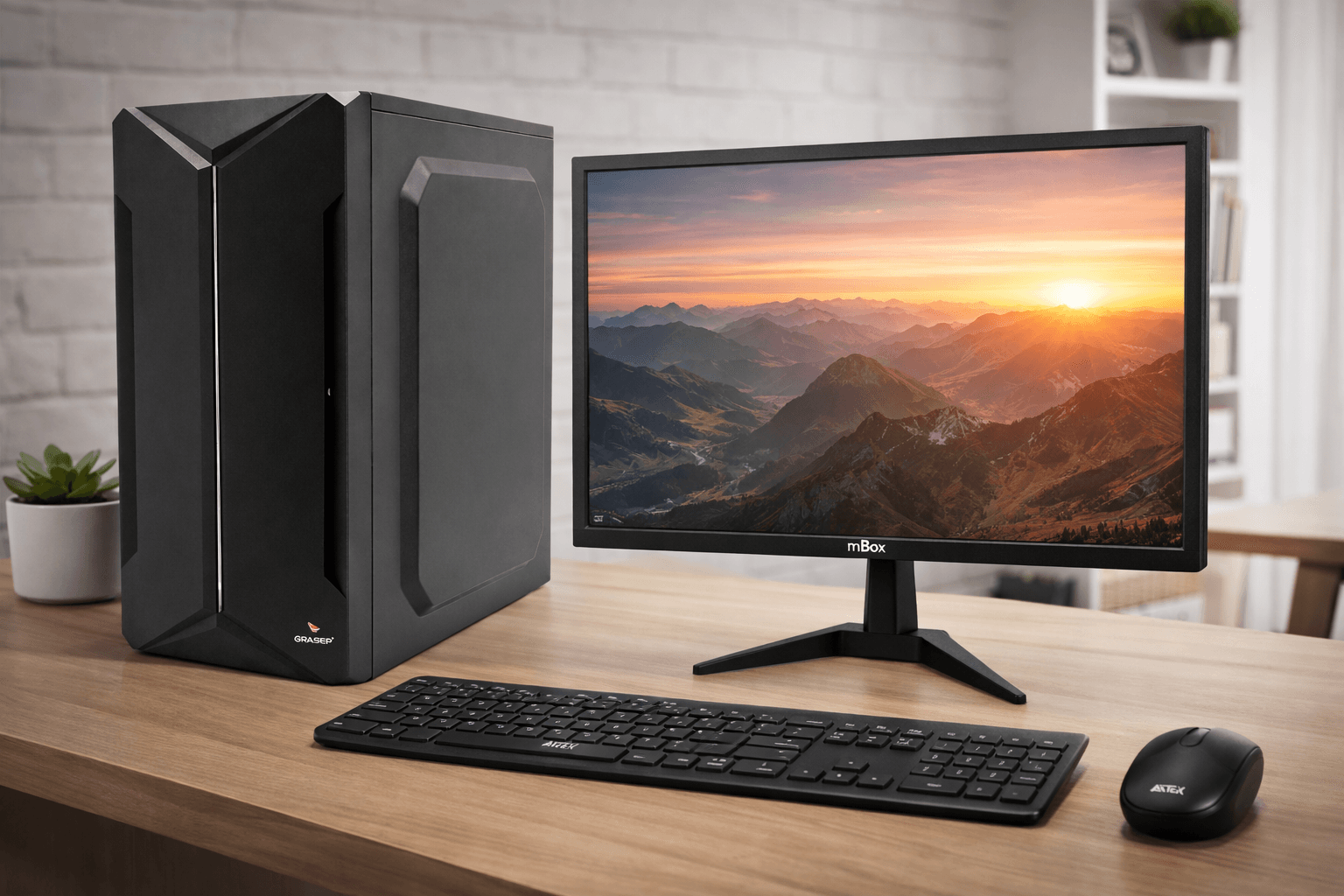kit Computador Completo i5 16GB SSD 256GB +Monitor Led 21 + Teclado Mouse Wireless Windows 11+ Adaptador USB Banda Dupla, imagem 1