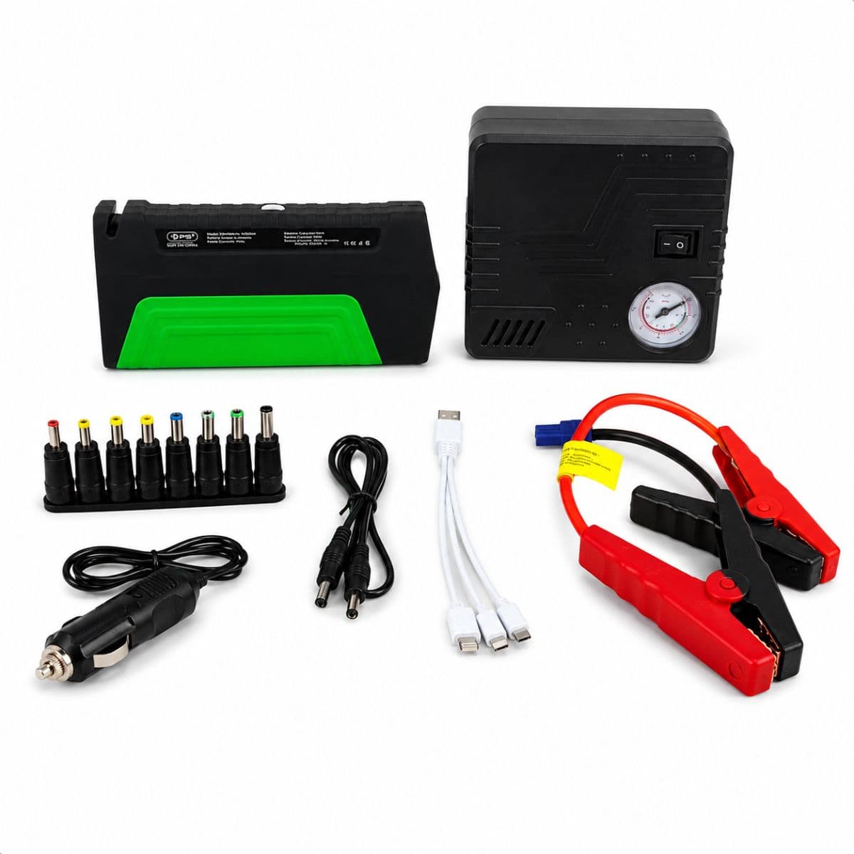 Auxiliar de Partida Multifuncional 12800mAh Verde Knup - KP-TC07A+, imagem 1