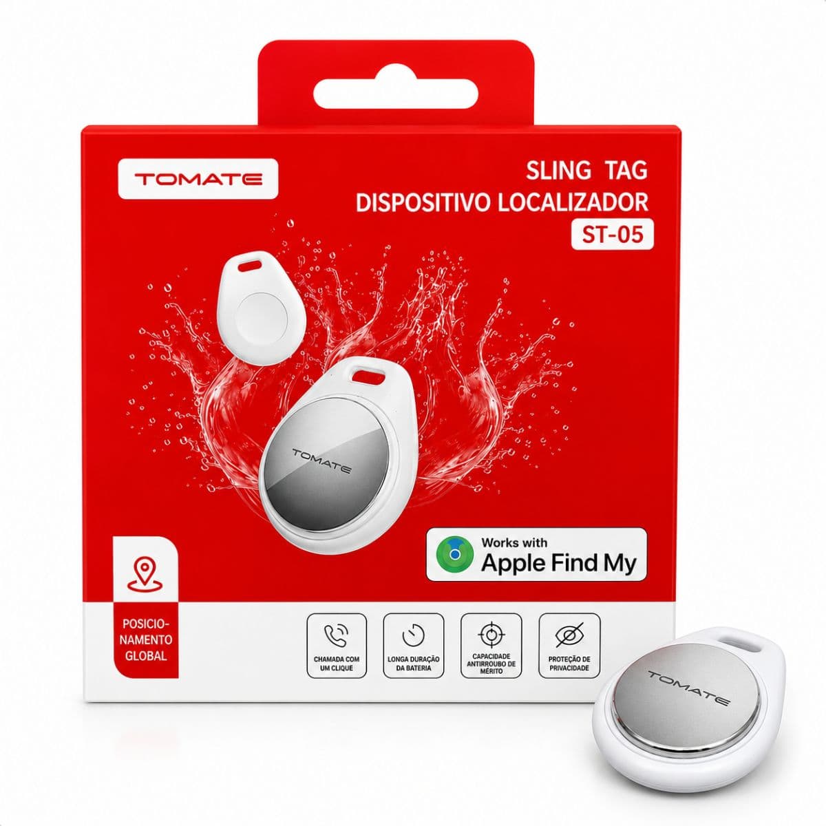 KIT 06 UND Sling Tag Dispositivo Localizador Tomate - ST-05, imagem 1