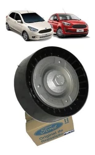 Kit 2 Rolamentos Polias Correia Alternador Ford Ka 1.0 3c, imagem 1