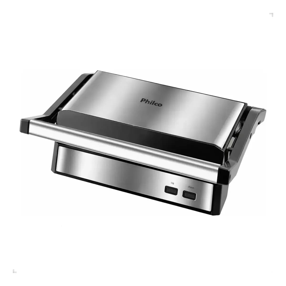 Grill Philco PGR21PI 2 em 1 Sanduicheira Inox Antiaderente Abertura 180° 220V, imagem 1